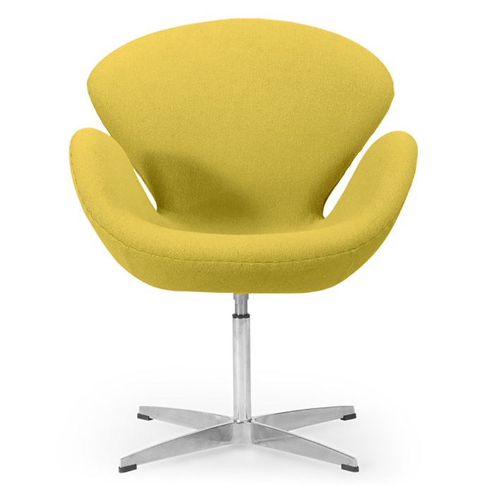 Кресло Swan желтого цвета