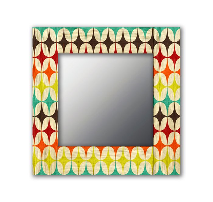Настенное зеркало Клермон 50х65 бежевого цвета - купить Настенные зеркала по цене 13190.0