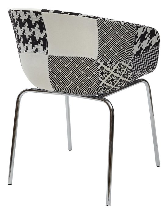 Стул Art Patchwork-Bw серого цвета - купить Обеденные стулья по цене 4050.0