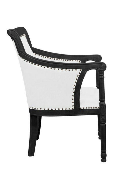Кресло Valene бело-черного цвета - лучшие Интерьерные кресла в INMYROOM