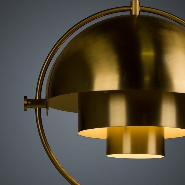 Круглый подвесной светильник EL102A золотого цвета  - лучшие Подвесные светильники в INMYROOM