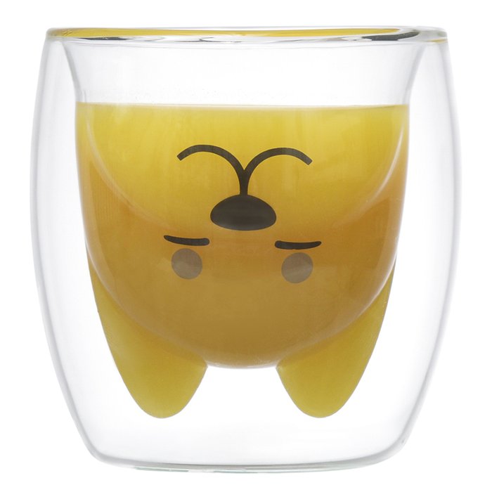 Чашка стеклянная с рисунком dog, 250 мл - лучшие Для чая и кофе в INMYROOM