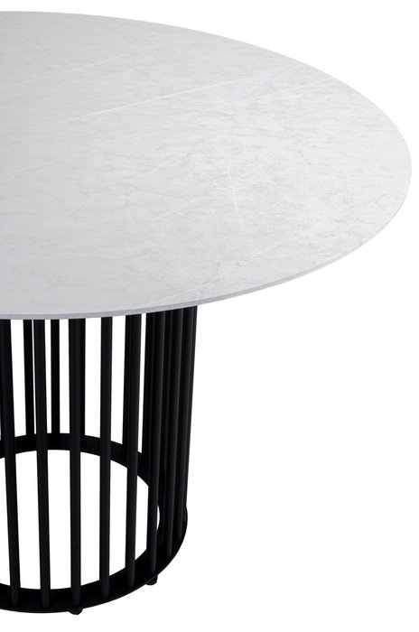 Стол обеденный Patrik New 110 со столешницей бело-серого цвета - лучшие Обеденные столы в INMYROOM