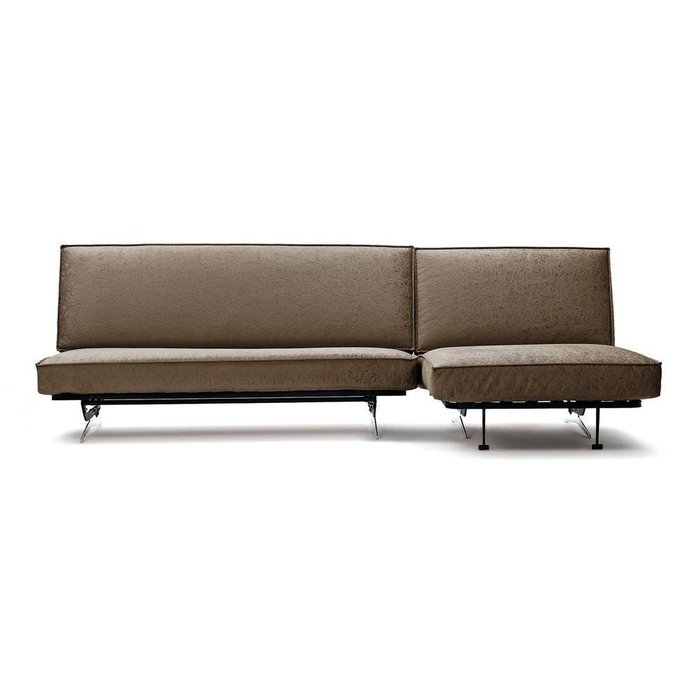 Угловой диван-кровать Арни Letizia коричневого цвета