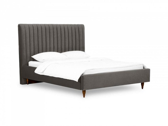 Кровать Dijon 160х200 темно-серого цвета