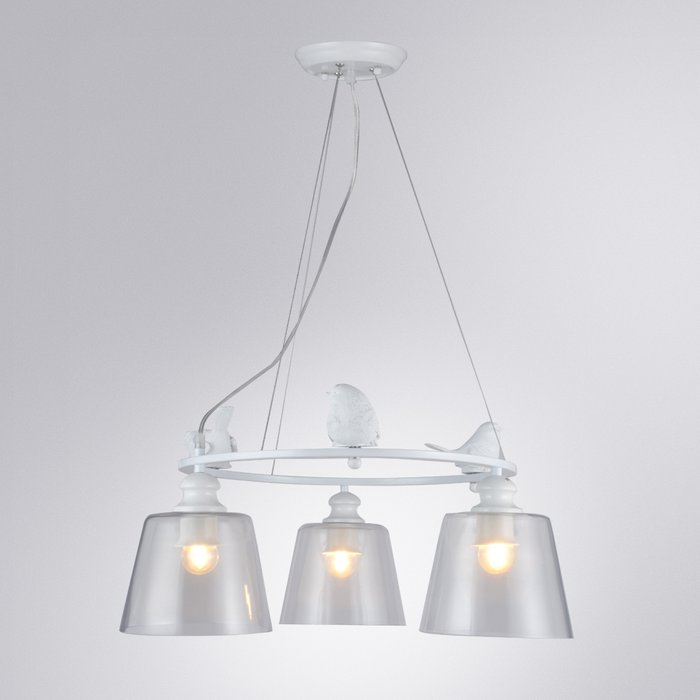 Подвесная люстра Arte Lamp Passero с плафонами из стекла - купить Подвесные люстры по цене 16990.0