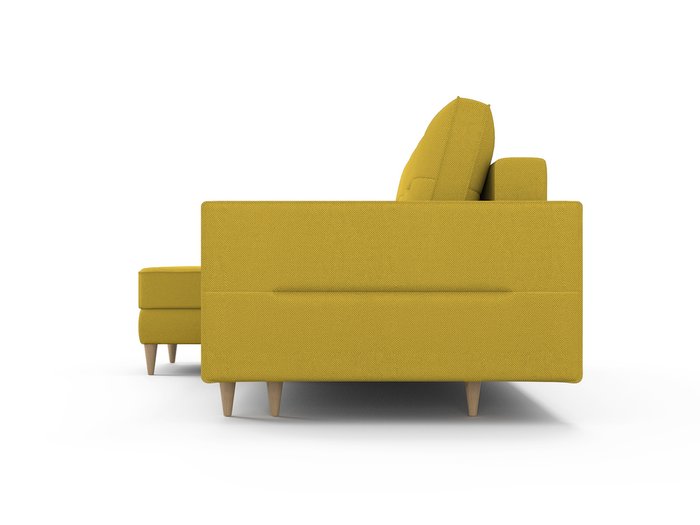 Угловой диван-кровать Вестор горчичного цвета - лучшие Угловые диваны в INMYROOM