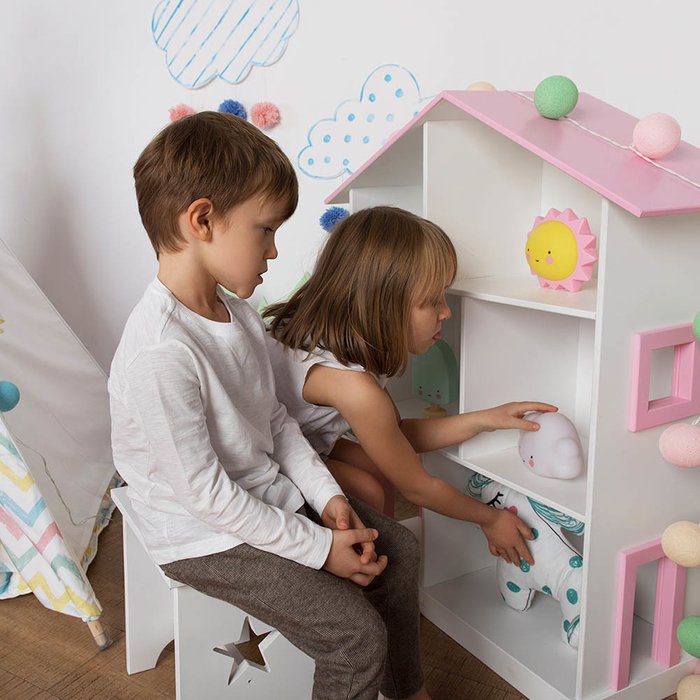 Кукольный дом Manchester розовый - купить Игровые домики в детскую по цене 8990.0