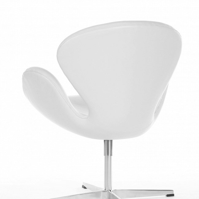 Кресло Swan белого цвета - лучшие Интерьерные кресла в INMYROOM