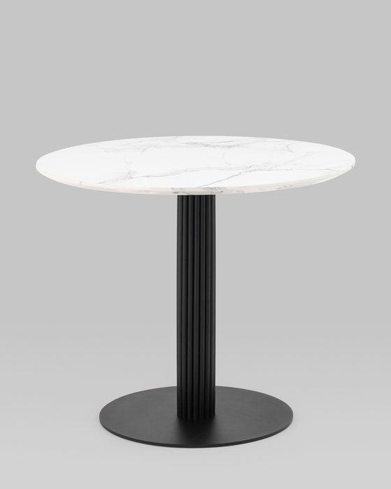 Стол обеденный Stem D90 с белой столешницей - купить Обеденные столы по цене 29990.0