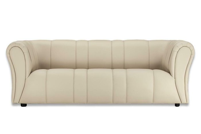 Прямой диван Ригель бежевого цвета