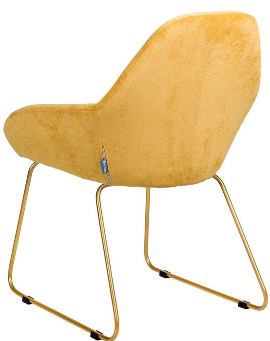 Стул с подлокотниками Kent желтого цвета - лучшие Обеденные стулья в INMYROOM