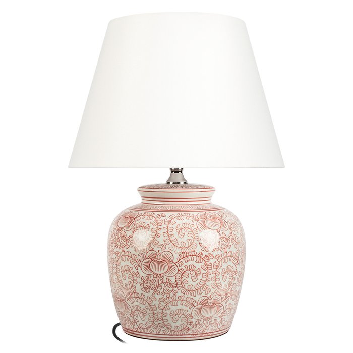 Настольная лампа Orchid 10491T Red (ткань, цвет белый) Настольная лампа Orchid 10491T Red (ткань, цвет белый)