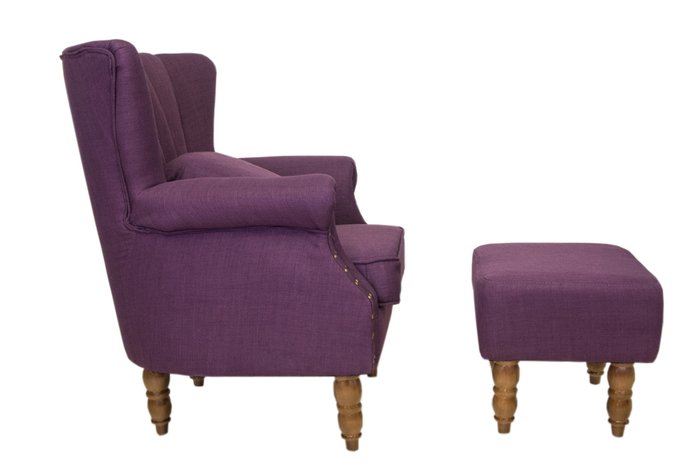 Кресло с пуфом Lab violet - лучшие Интерьерные кресла в INMYROOM