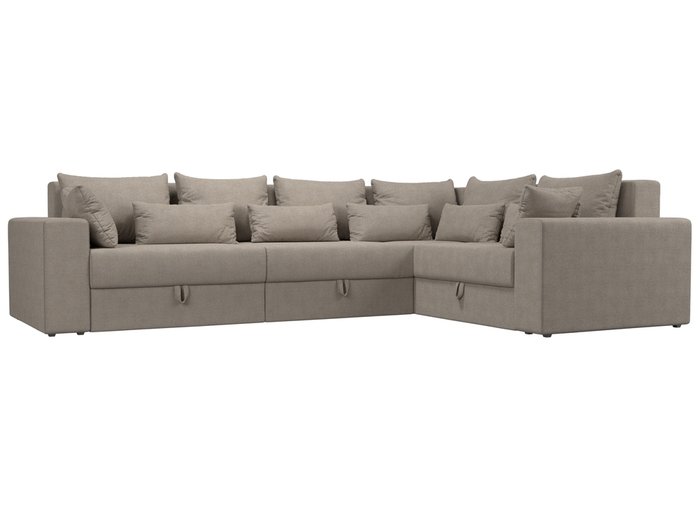 Угловой диван-кровать Мэдисон Long бежевого цвета