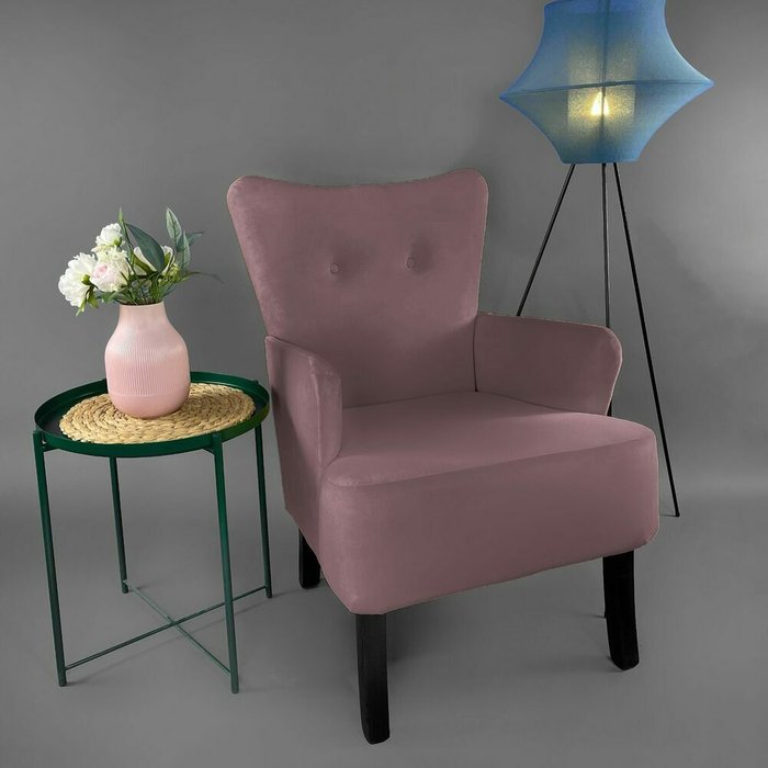 Кресло Остин пильно-розового цвета - лучшие Интерьерные кресла в INMYROOM