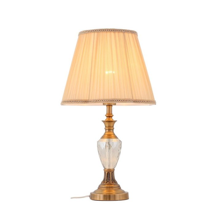 Настольная лампа Vezzo с бежевым абажуром