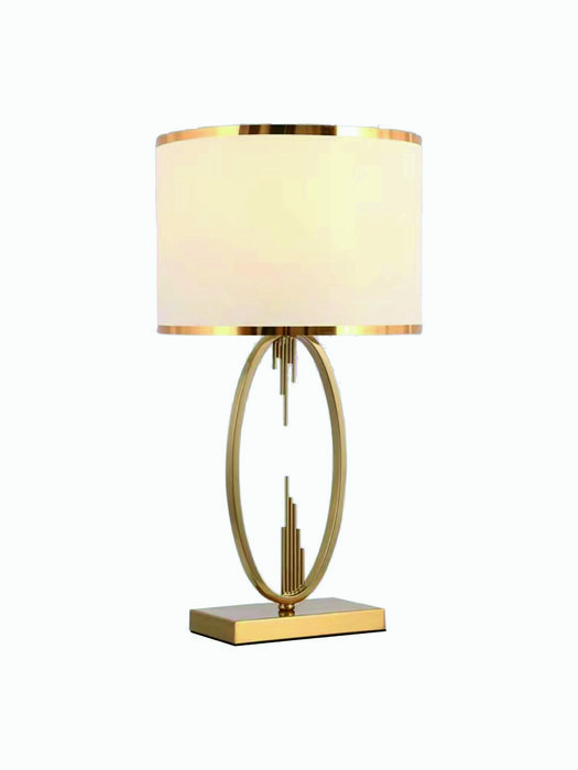 Настольная лампа Riccarda бело-золотого цвета