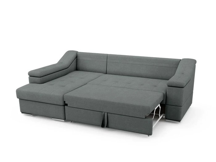 Угловой Диван-кровать Liverpool левый темно-серого цвета - купить Угловые диваны по цене 79200.0