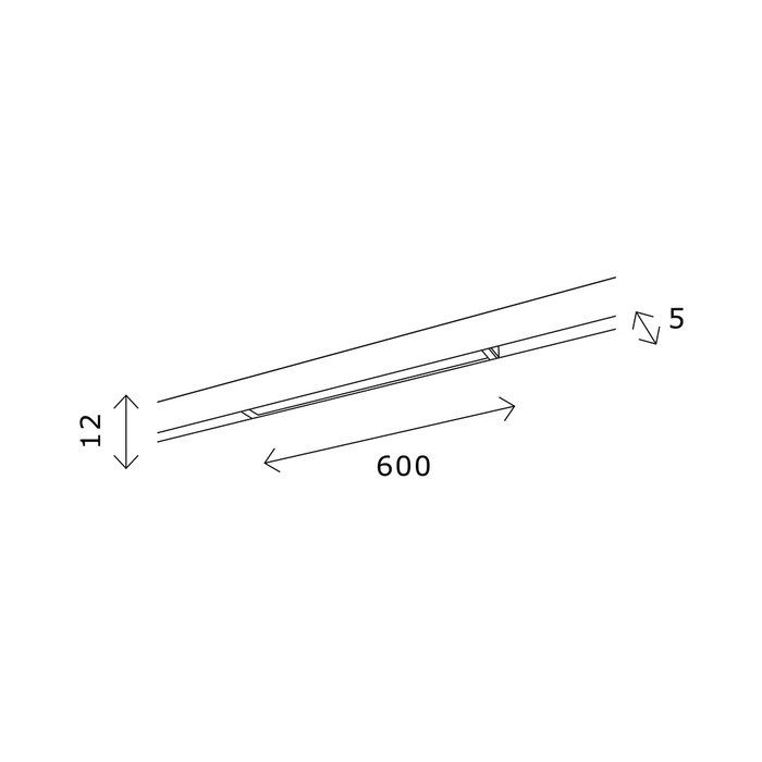 Магнитный трековый светильник Черный LED 1*10W 4000K 710Lm Ra>80 100 IP20 L600xW5xH12 24V SUPER5 - купить Трековые светильники по цене 2769.0 Магнитный трековый светильник Черный LED 1*10W 4000K 710Lm Ra>80 100 IP20 L600xW5xH12 24V SUPER5 - купить Трековые светильники по цене 2769.0