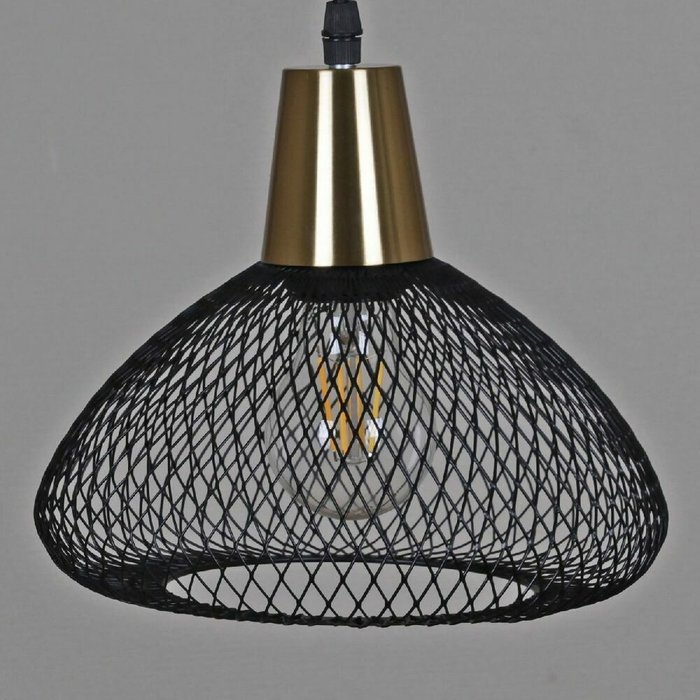 Подвесной светильник 03204-3.9-03 BK+COPPER (металл, цвет черный) - купить Подвесные светильники по цене 6090.0