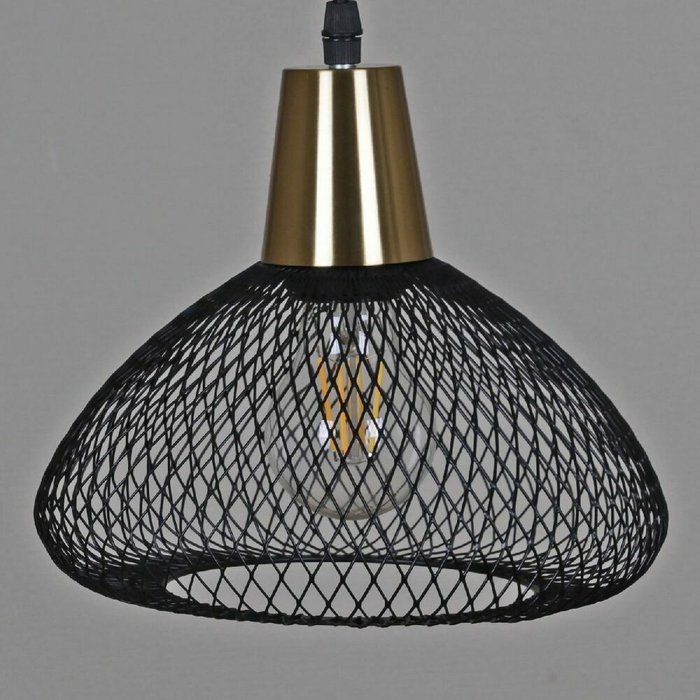 Подвесной светильник 03204-3.9-03 BK+COPPER (металл, цвет черный) - купить Подвесные светильники по цене 6420.0 Подвесной светильник 03204-3.9-03 BK+COPPER (металл, цвет черный) - купить Подвесные светильники по цене 6420.0