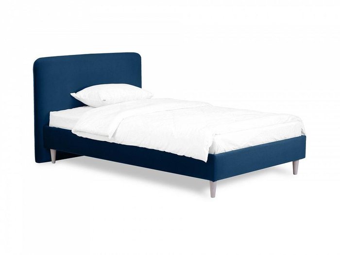 Кровать Prince Philip L 120х200 темно-синего цвета  - купить Кровати для спальни по цене 52020.0