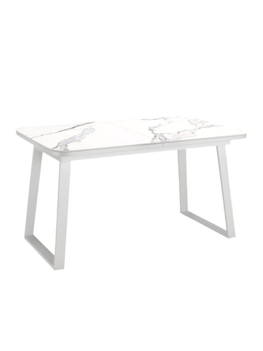 Раздвижной обеденный стол AZ1200 белого цвета Раздвижной обеденный стол AZ1200 белого цвета