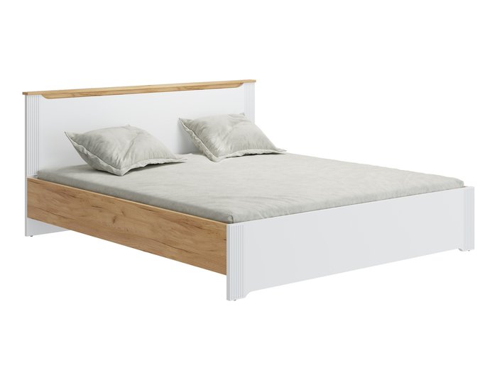 Кровать с основанием Эмилия 180х200 белого цвета - лучшие Кровати для спальни в INMYROOM
