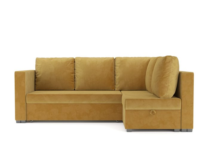 Угловой диван-кровать Мансберг желтого цвета - купить Угловые диваны по цене 33590.0