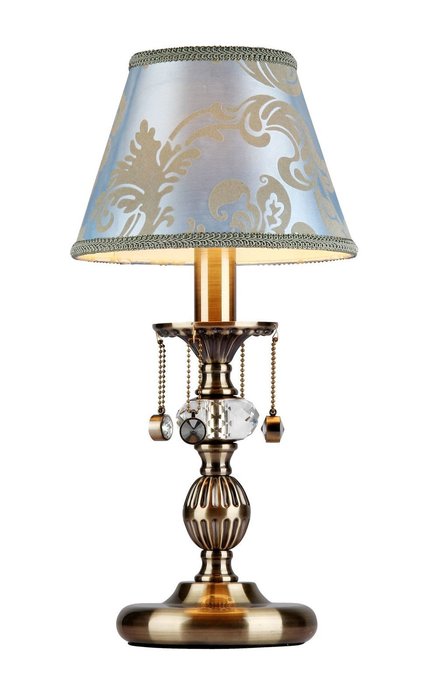 Настольная лампа Vals с голубым абажуром