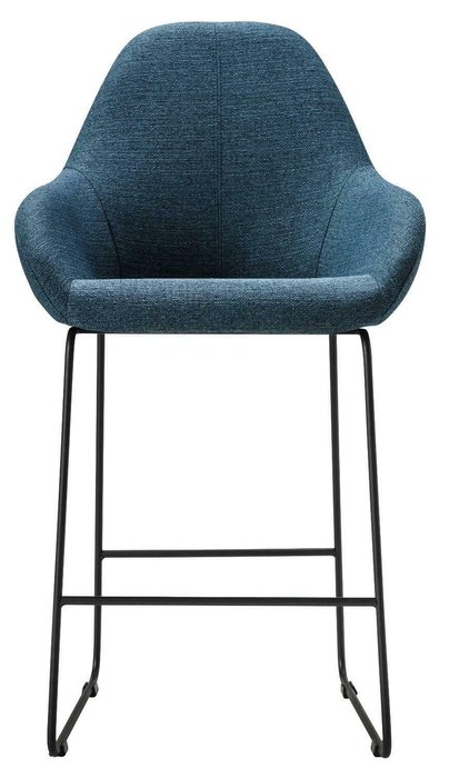 Стул полубарный Kent синего цвета - лучшие Барные стулья в INMYROOM
