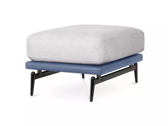 Пуф Ispani бело-синего цвета - лучшие Пуфы в INMYROOM Пуф Ispani бело-синего цвета - лучшие Пуфы в INMYROOM