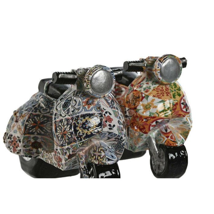 Декоративная фигура Разноцветный Средиземноморье scooter 14 x 8 x 11 cm (2 штук) - лучшие Фигуры и статуэтки в INMYROOM