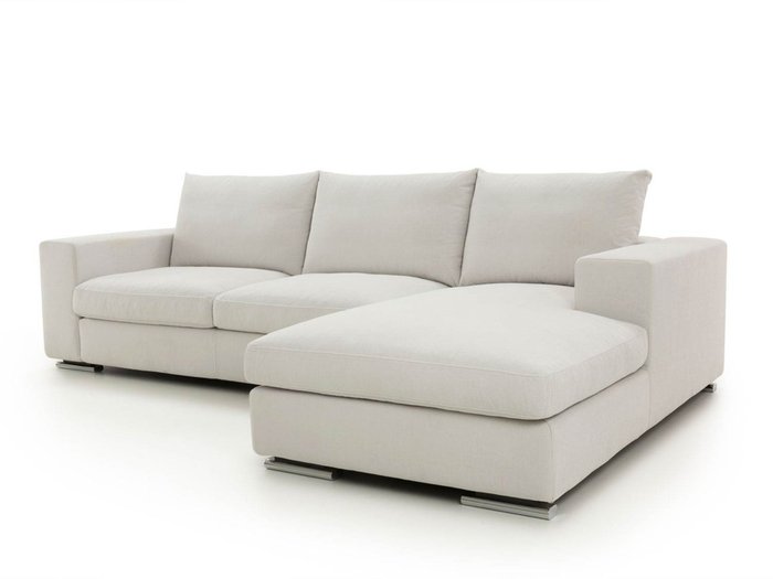 Угловой диван-кровать Канзас buono белого цвета - лучшие Угловые диваны в INMYROOM