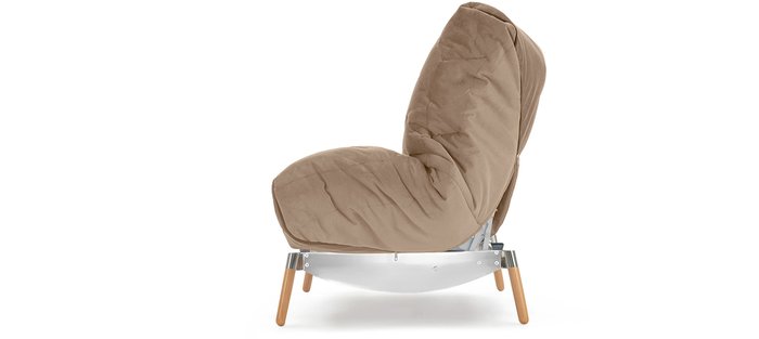 Кресло-кровать АРТЕС Аэро Хром темно-бежевого цвета - лучшие Интерьерные кресла в INMYROOM