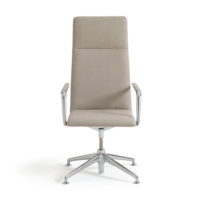 Кресло офисное из алюминия и со вставками из шерсти Torino бежевого цвета - купить Офисные кресла по цене 233640.0
