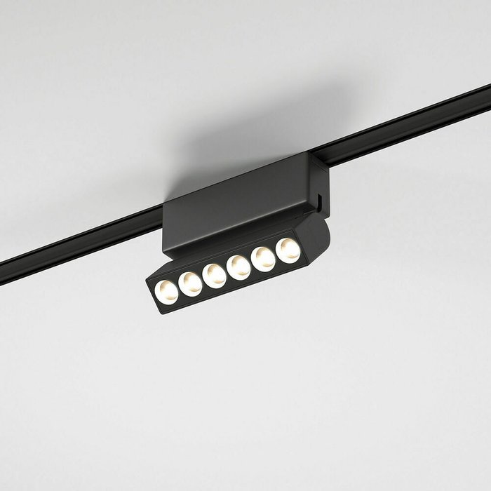 Трековый светильник Insight Flat Magnetic черного цвета
