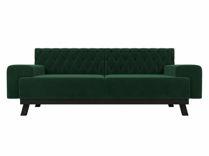 Диван Мюнхен Люкс зеленого цвета  - купить Прямые диваны по цене 41999.0