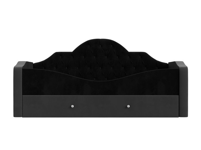 Детская кровать Скаут 72х160 серо-черного цвета  - купить Одноярусные кроватки по цене 37990.0