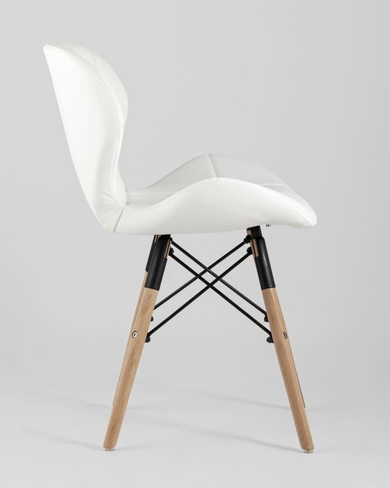 Стул Бон экокожа белого цвета - лучшие Обеденные стулья в INMYROOM