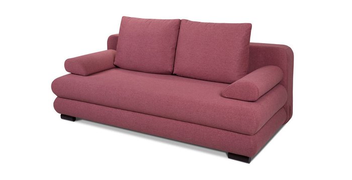Прямой диван-кровать Фабио светло-красного цвета - купить Прямые диваны по цене 64644.0