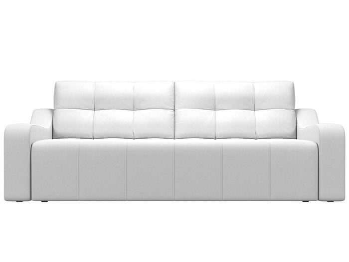 Прямой диван-кровать Итон белого цвета (экокожа) - купить Прямые диваны по цене 49990.0