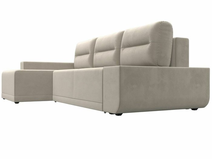Угловой диван-кровать Чикаго бежевого цвета левый угол - лучшие Угловые диваны в INMYROOM