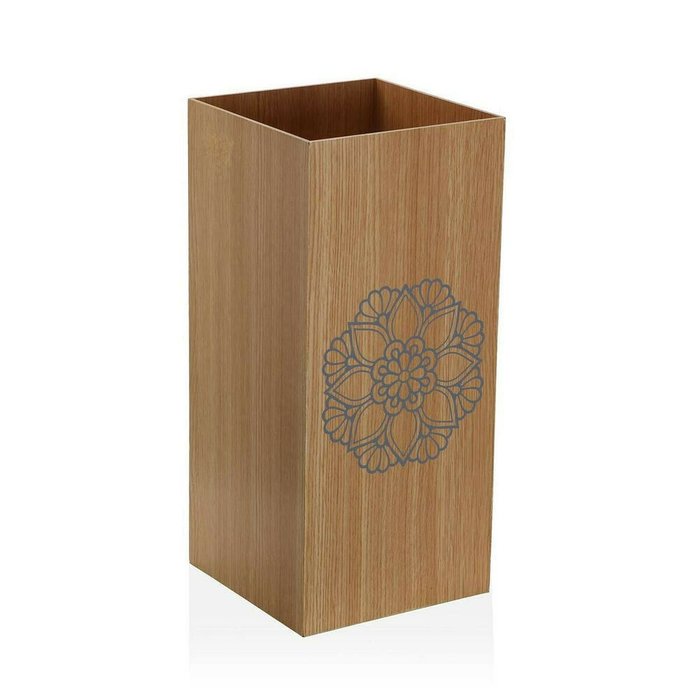 Корзина для зонтов Versa Mandala Коричневый Деревянный MDF (22 x 48 x 22 cm)