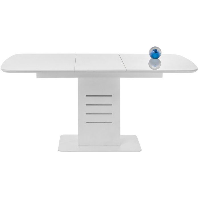 Раздвижной обеденный стол Кейтлин белого цвета - лучшие Обеденные столы в INMYROOM