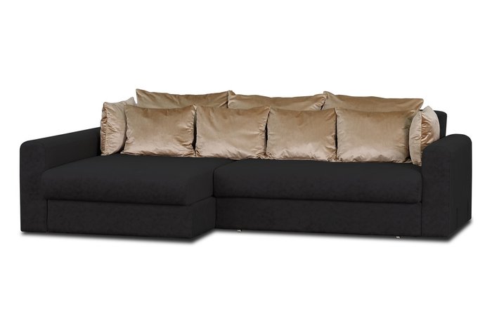 Угловой диван-кровать Мэдисон Черри темно-серого цвета - купить Угловые диваны по цене 47990.0