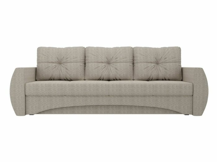 Прямой диван-кровать Сатурн серо-бежевого цвета - купить Прямые диваны по цене 41990.0