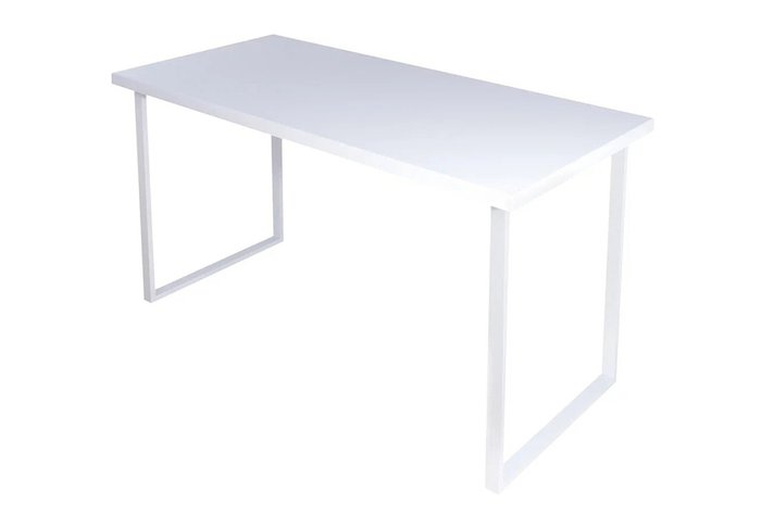 Обеденный стол Loft 140х60 белого цвета