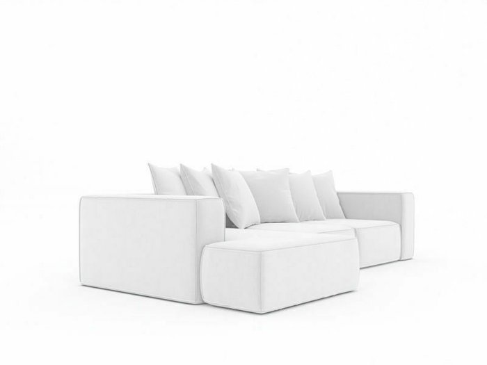 Угловой диван-кровать Норман 293 светло-серого цвета - лучшие Угловые диваны в INMYROOM
